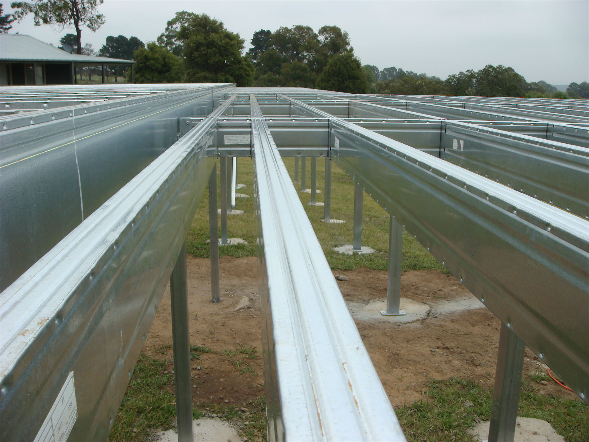 Boxspan steel framing provides a straight and true floor frame