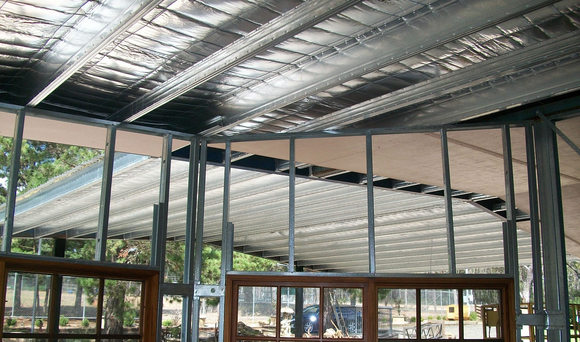 Boxspan skillion roof and carport canopy frames