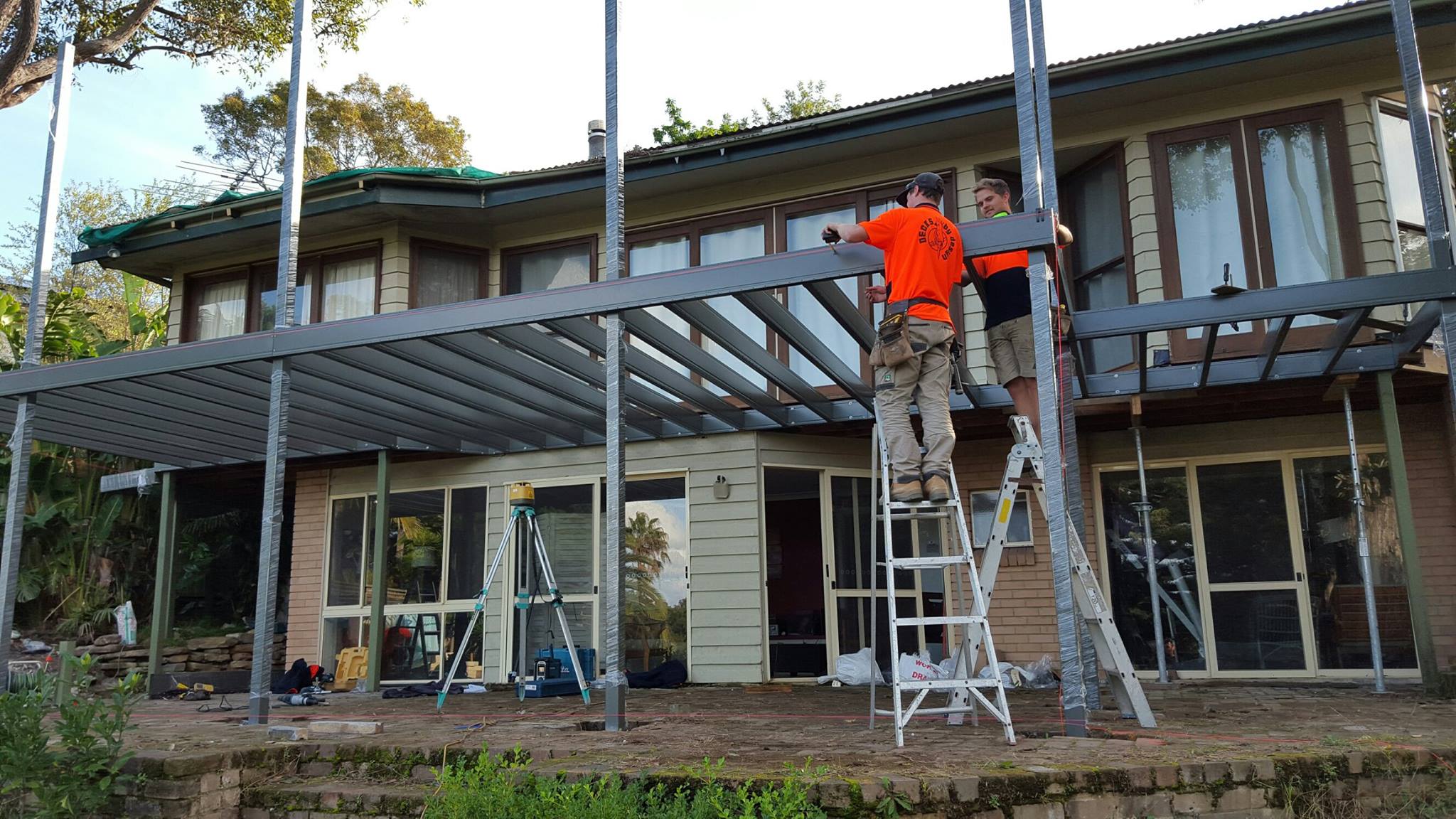 Installing a Boxspan Deck on a two-storey house