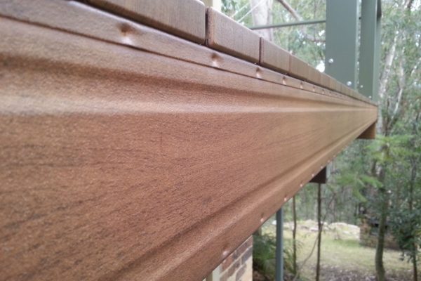Timber finish to Boxspan bearer in a high bush fire danger area