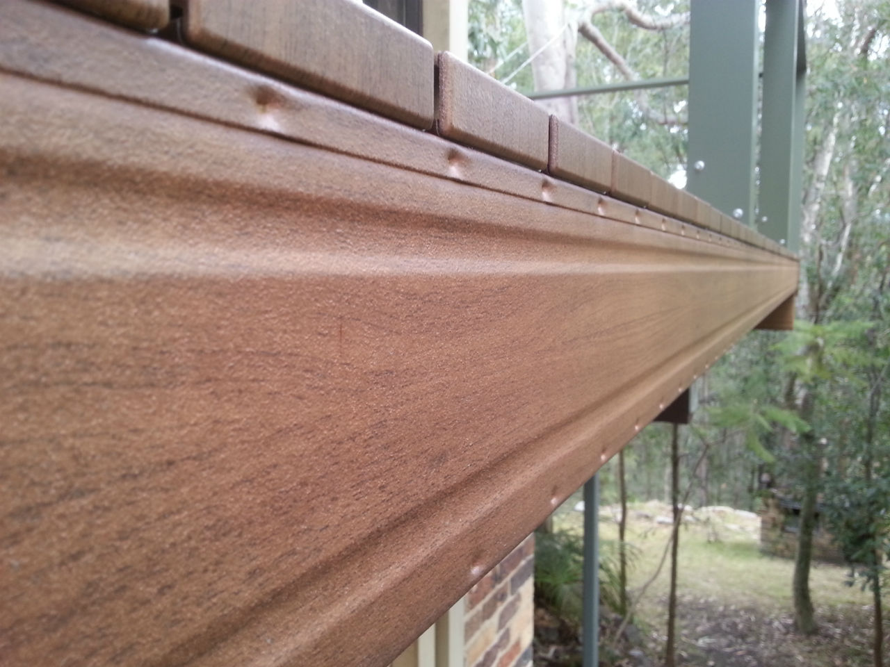 Timber finish to Boxspan bearer in a high bush fire danger area
