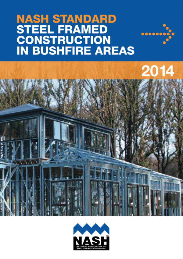 Cover of the NASH standard for steel framed construction in bushfire prone areas