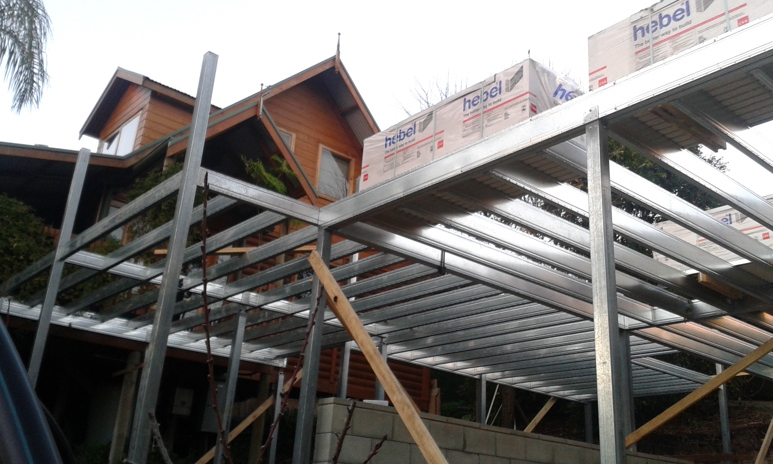 Boxspan deck and upper floor frame
